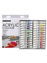 Без бренда «Коробка 24 шт.: Акриловые краски «Две картинки» 24 шт. по 12 мл, проф. пигмент» в Стерлитамаке