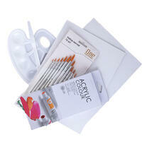 Без бренда «Набор подарочный «Две картинки»: краски акрил 12x12 мл, 2 холста 22x30 на мдф, 10 кистей, мастихин, палитра. Уценка (без упаковки)» в Стерлитамаке в интернет-магазине  Без бренда «Набор подарочный «Две картинки»: краски акрил 12x12 мл, 2 холста 22x30 на мдф, 10 кистей, мастихин, палитра. Уценка (без упаковки)» в Стерлитамаке