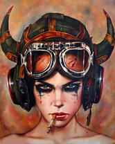 Без бренда «Девушка в шлеме с сигаретой» в Стерлитамаке