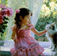 Без бренда «Девочка с кошкой на подоконнике» в Стерлитамаке в интернет-магазине  Без бренда «Девочка с кошкой на подоконнике» в Стерлитамаке