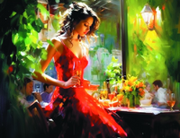 Без бренда «Милая девушка с бокалом шампанского» в Стерлитамаке