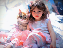 Без бренда «Девочка и пушистая кошечка» в Стерлитамаке