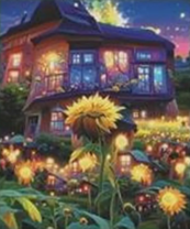 Без бренда «Сказочный домик и поле подсолнухов» в Стерлитамаке