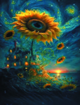 Без бренда «Фэнтези сюжет с подсолнухом» в Стерлитамаке в интернет-магазине  Без бренда «Фэнтези сюжет с подсолнухом» в Стерлитамаке