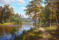 Без бренда «Хвойный лес и река» в Стерлитамаке в интернет-магазине  Без бренда «Хвойный лес и река» в Стерлитамаке