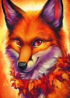 Без бренда «Хитрая лиса с осенним венком» в Стерлитамаке в интернет-магазине  Без бренда «Хитрая лиса с осенним венком» в Стерлитамаке