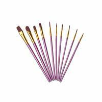Без бренда «Кисти для рисования набор (10 шт) сиреневые» в Стерлитамаке в интернет-магазине Без бренда «Кисти для рисования набор (10 шт) сиреневые» в Стерлитамаке