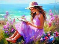 Без бренда «Девочка читает на берегу» в Стерлитамаке в интернет-магазине  Без бренда «Девочка читает на берегу» в Стерлитамаке